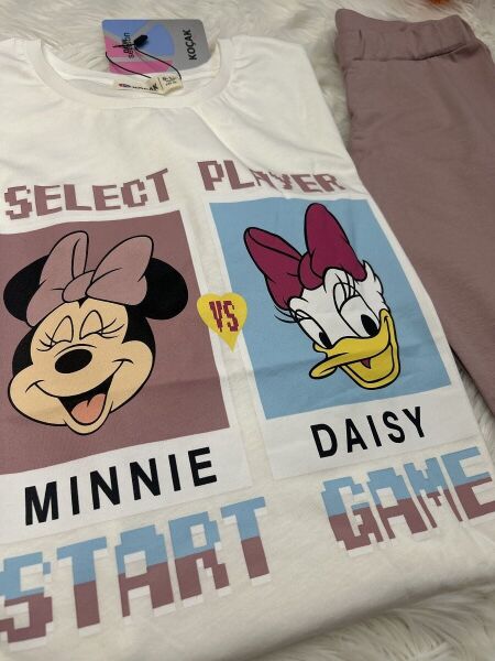 Minnie vs Daisy ''Start Game'' Kız Çocuk Taytlı Takım