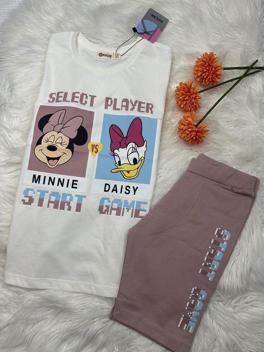 Minnie vs Daisy ''Start Game'' Kız Çocuk Taytlı Takım 7 yaş