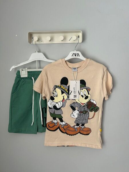 ZARA Disney Karakterli Erkek Çocuk Takımı – Yeşil