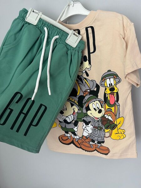 ZARA Disney Karakterli Erkek Çocuk Takımı – Yeşil 3 yaş