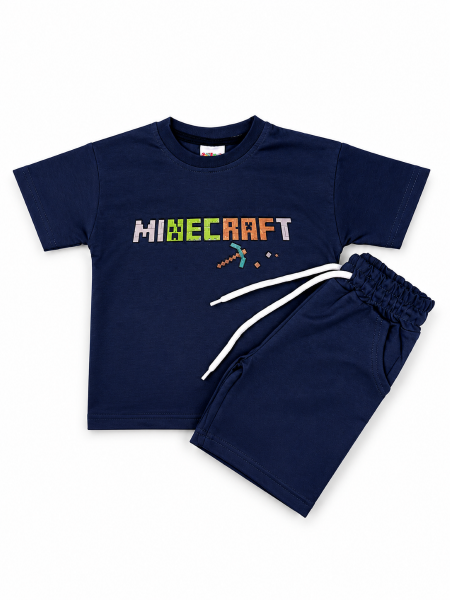 Maycraft Baskılı Erkek Çocuk Şort Takım
