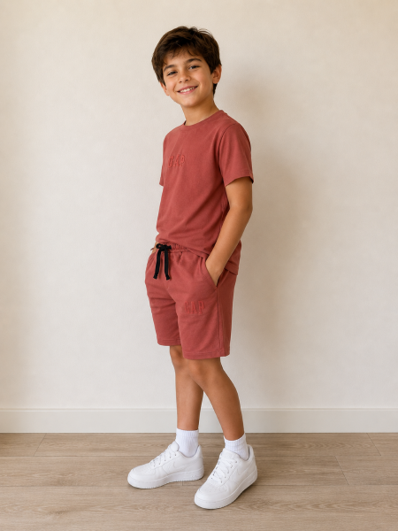 Çocuk Yazlık İkili Takım Rahat Kesim Unisex Model