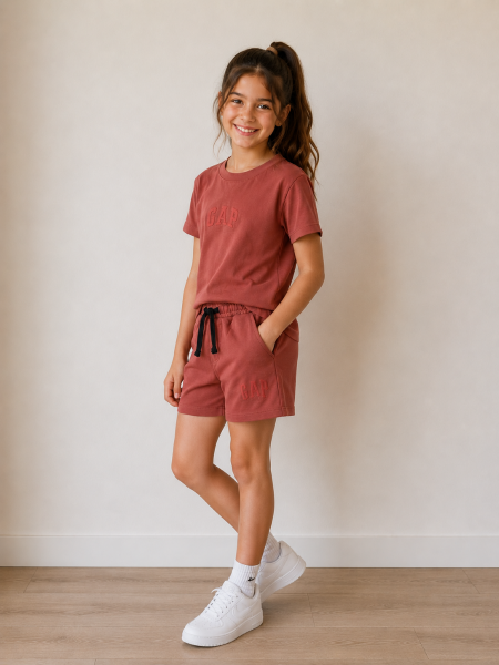 Çocuk Yazlık İkili Takım Rahat Kesim Unisex Model
