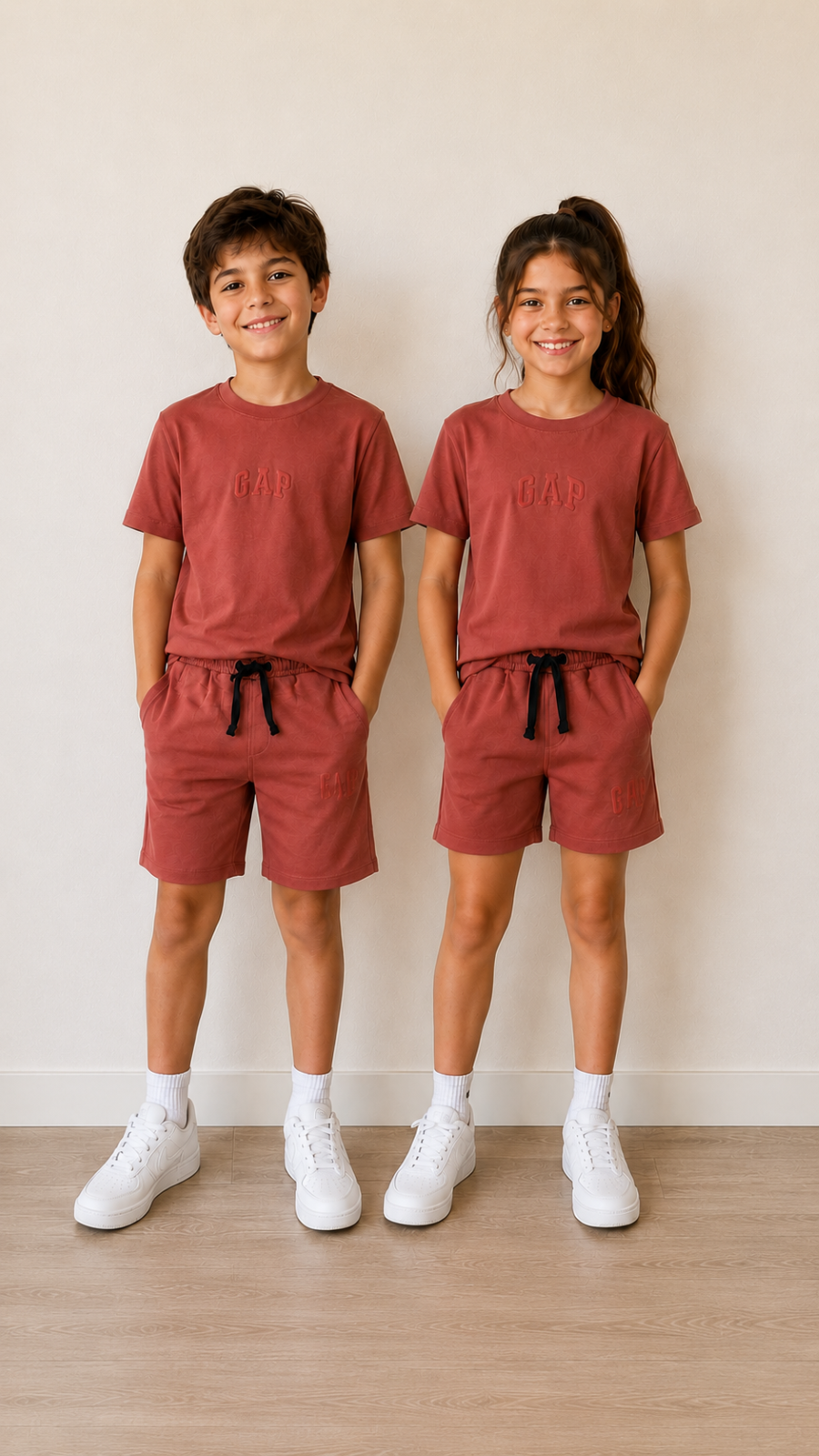 Çocuk Yazlık İkili Takım Rahat Kesim Unisex Model
